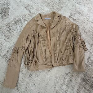 Tan Fringe Women's Jacket